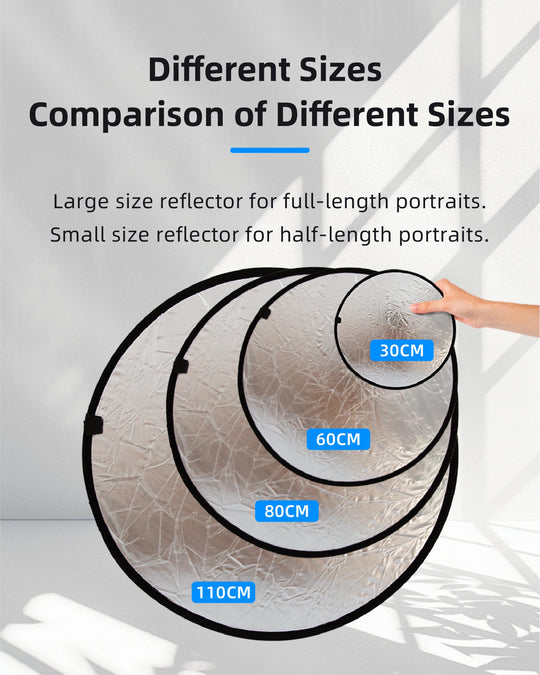 RF01 5-in-1 Collapsible Round Photography Reflector