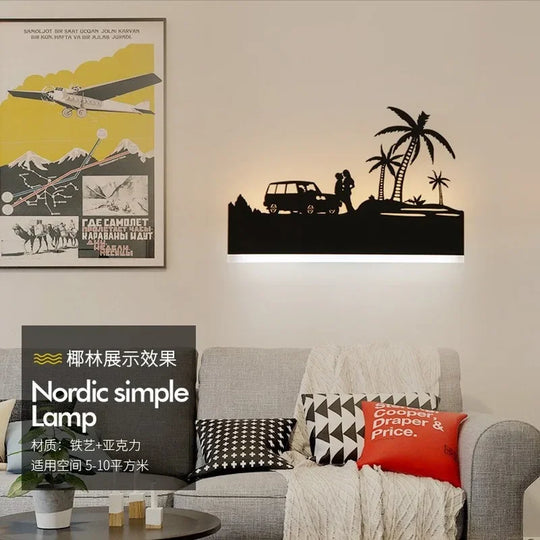 Lamp Decoration Sonce Wall Light Indoor Lighting For Living room Bedroom Bedside Light Black Wandlamp Lustre