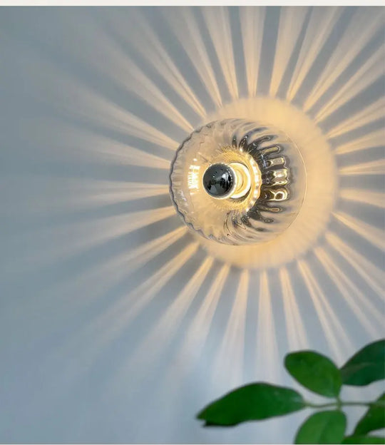 Lamp for Bedroom Simple Ancient Style Package Aisle Glass Nordic Retro Personality Balcony Corridor Stairs Wall Decor