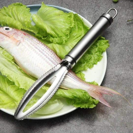 Stainless Steel Fish Scaler & Cleaning Tool