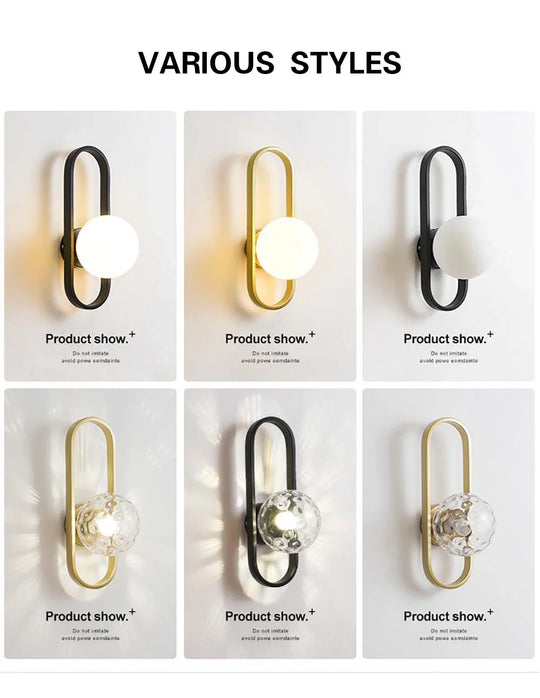 LED Wall Lamp For Luxury Living Room Bedroom Bedside Corridor Aisle Light Hotels Background Home Decorative Wall Sconce 12W