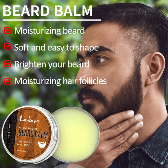 Beard Nourish Moisturizing Cream Men Whisker Balm Promote Hair Growth Moustache Wax for Groomed Charming Beards Styling Products