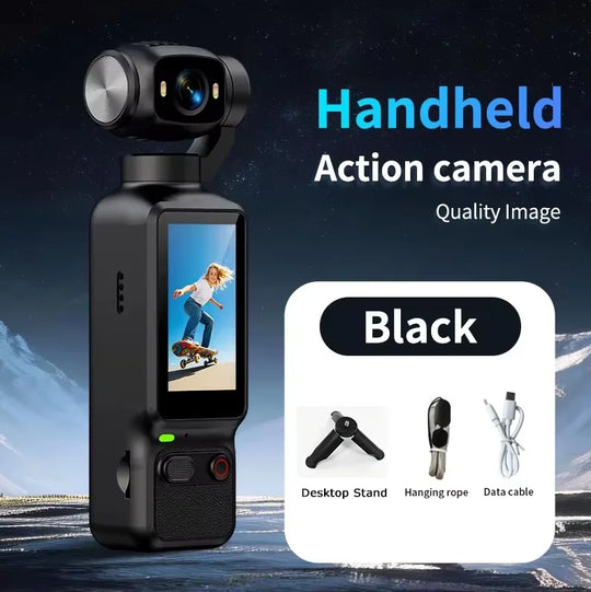 Lenovo HD 4K Action Camera 180° Rotatable For Vlog YouTube Tiktok Girls Record Life Video Recording Entry Portable Action Camera