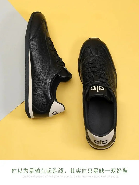 Non slip sneakers simple elegant style soft wear resistant sole lightweight breathable casual trainers for men women streetwear