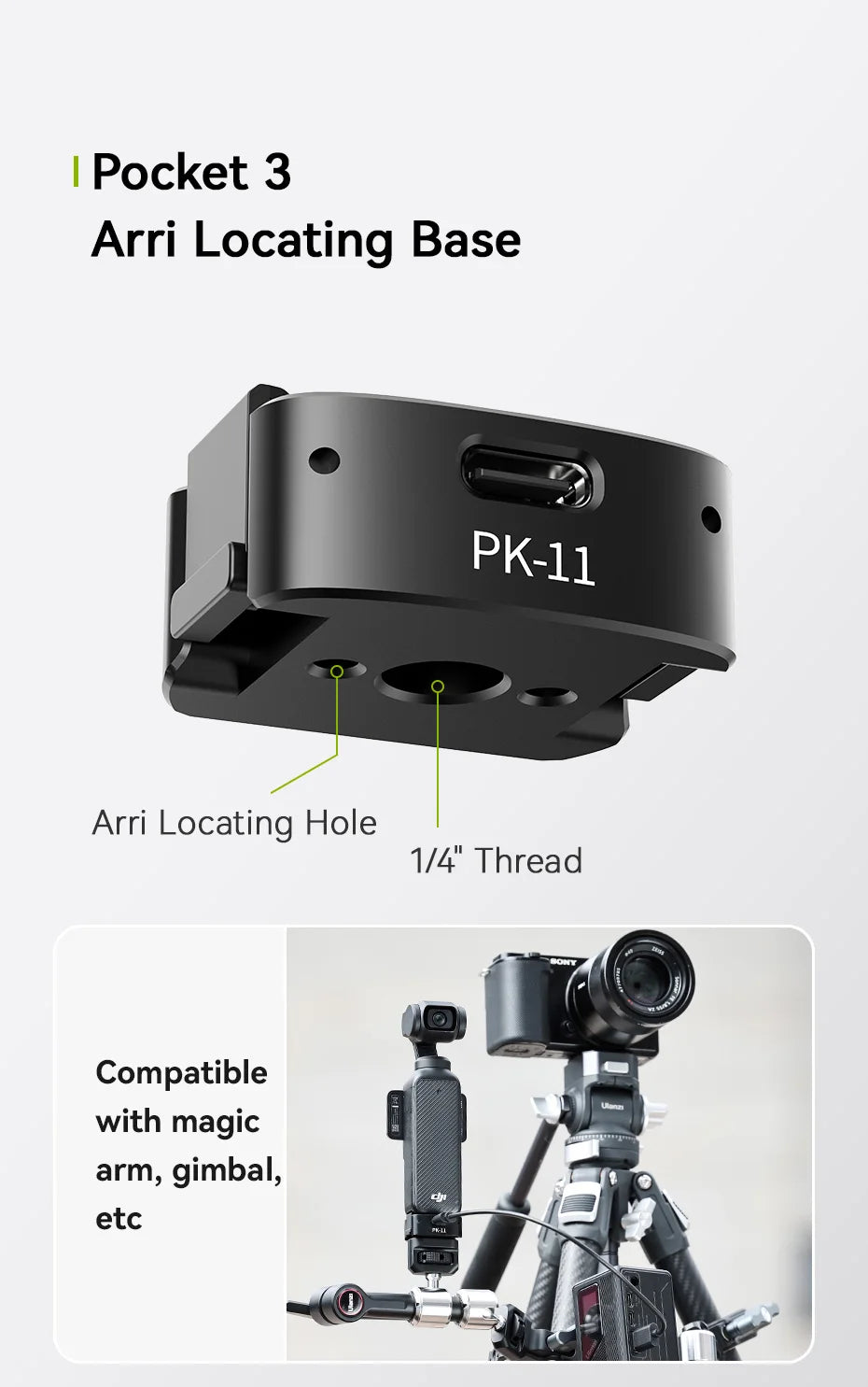 Ulanzi PK-08 | PK-11 Pocket 3 Mini Tripod Kit