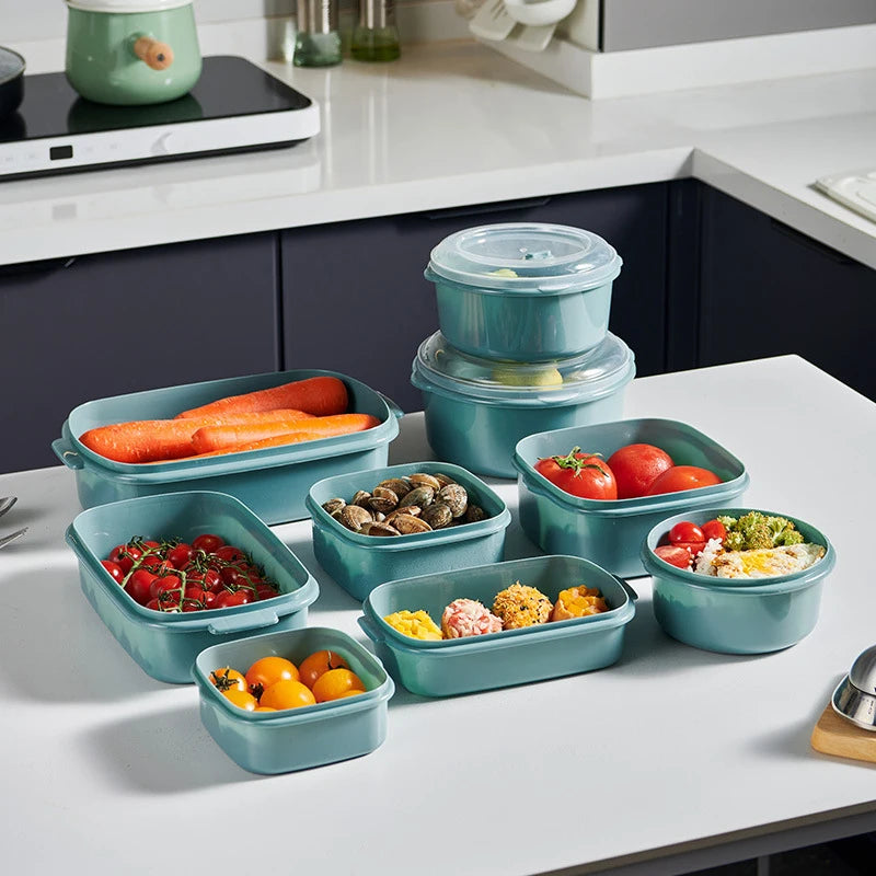 3-Pack BPA-Free Plastic Food Storage Containers with Lids