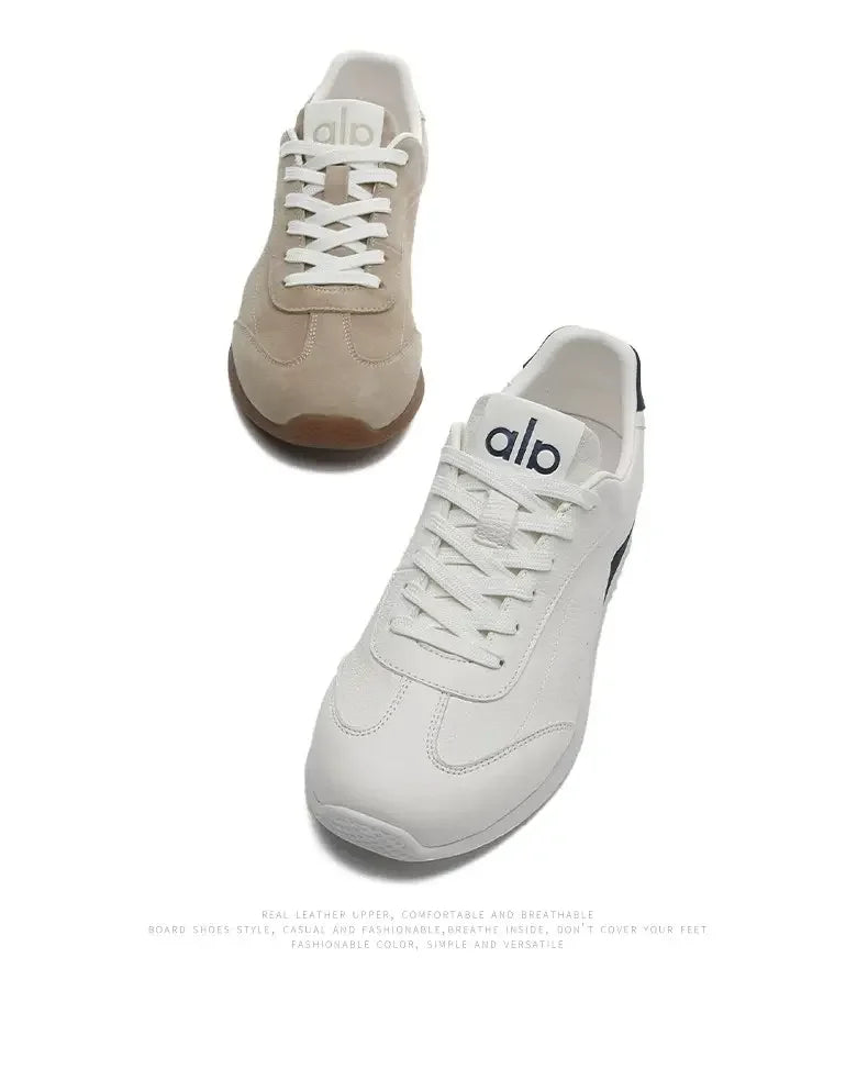 Non slip sneakers simple elegant style soft wear resistant sole lightweight breathable casual trainers for men women streetwear