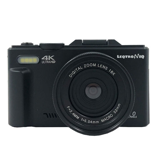 4K YouTube Vlog Video Camera with 3’’ Flip Screen & Anti-Shake Selfie Camcorder