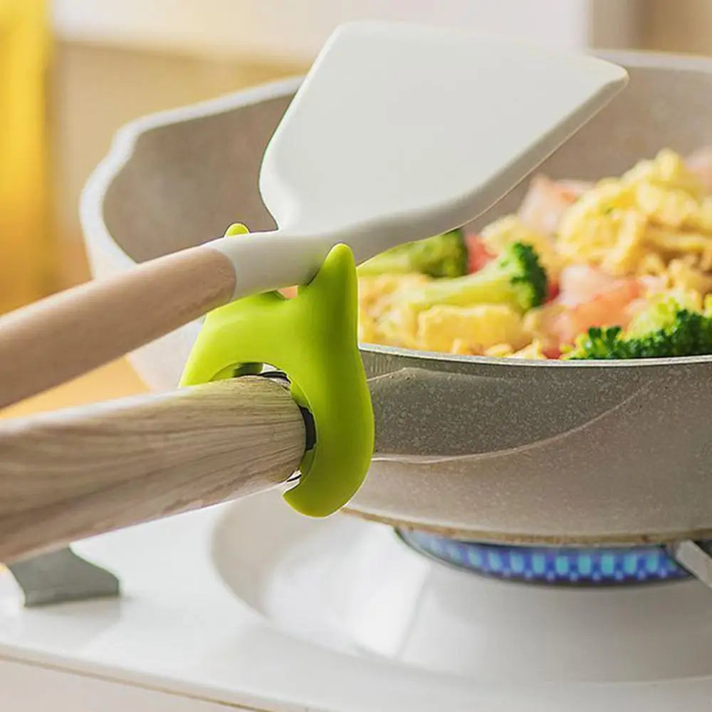 Portable Silicone Anti-Overflow Pot Lid Clip & Anti-Scalding Holder