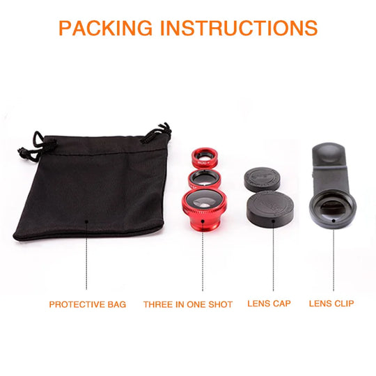 3-in-1 Smartphone Camera Lens Kit