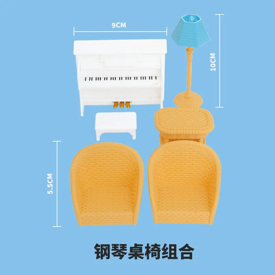 miniature items dollhouse furniture accessories living room bedroom supermarket shopping games family interaction doll kids toys