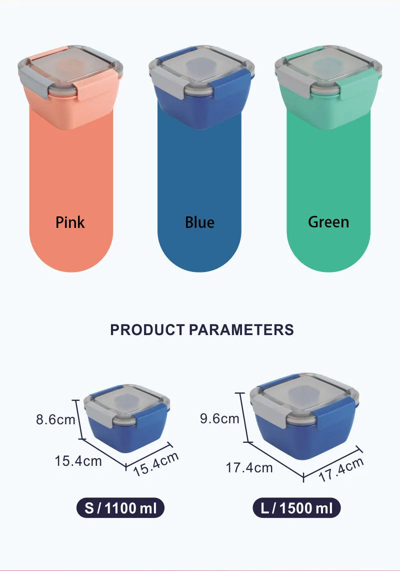 Salad Lunch Box with 37oz Bowl