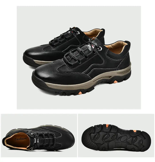 2024 Business Comfort Men's Shoes Simple versatile leather footwear Casual outdoor anti slip loafers male new comfortable flat
