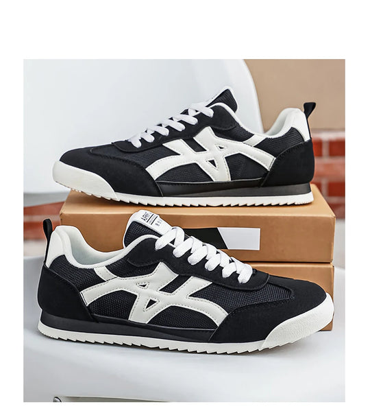 Men's Casual Shoes Fashion Sneakers Low Top Lace Up Lightweight Comfortable Breathable Walking Shoes For Daily Wear