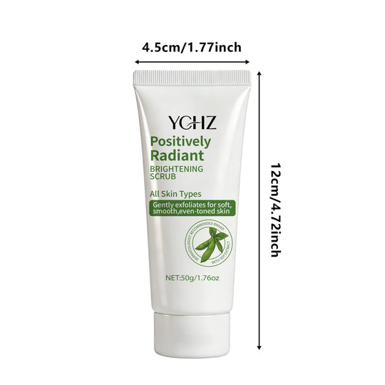 Radiant Skin Cleansing Scrub Gel, Moisturizing Formula, Rich in Soybean Extract, Helps Improve Skin Tone and Texture; Oil-Free