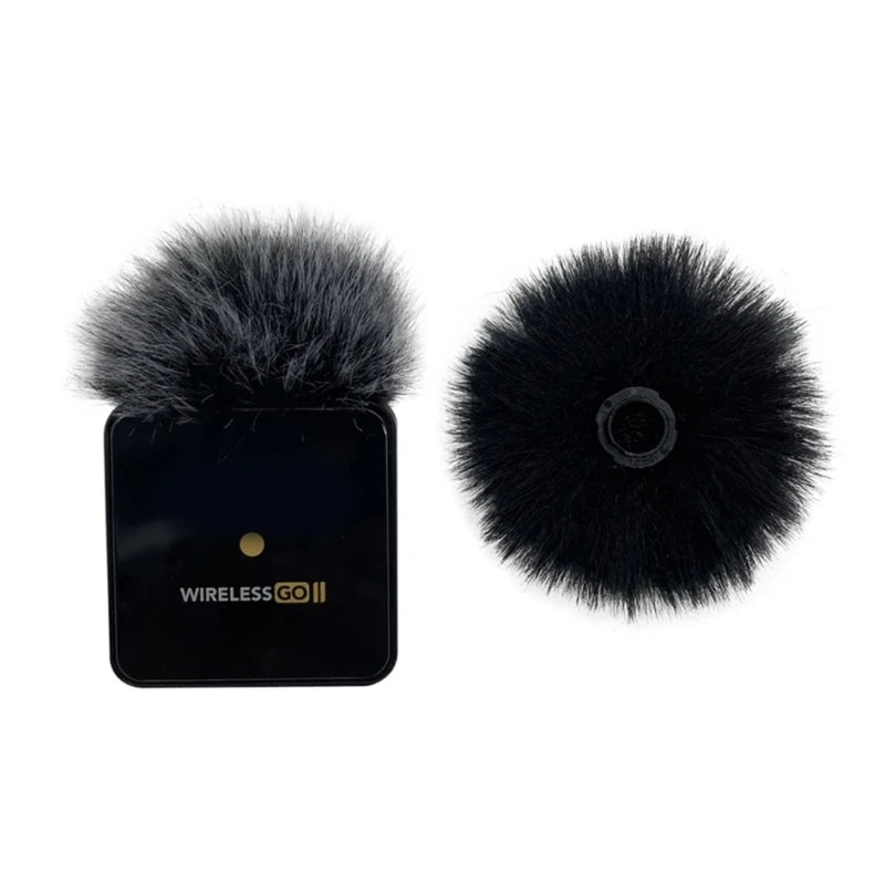 1pc Artificial Furs Windscreen Cover for RODE WIRELESS GO II Microphone Windscreen Block Wind Interference Enjoy Clear Sound