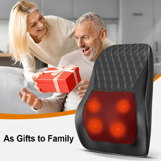 Neck Pillow Massager 3 Speed Adjustment Vibration Heating Massage Machine Can Be Used To Relax Shoulder, Neck, And Back Muscle