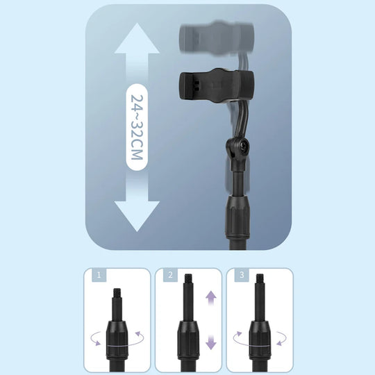 Desktop Tripod for Smartphone iPhone Stand with Phone Holder Bracket