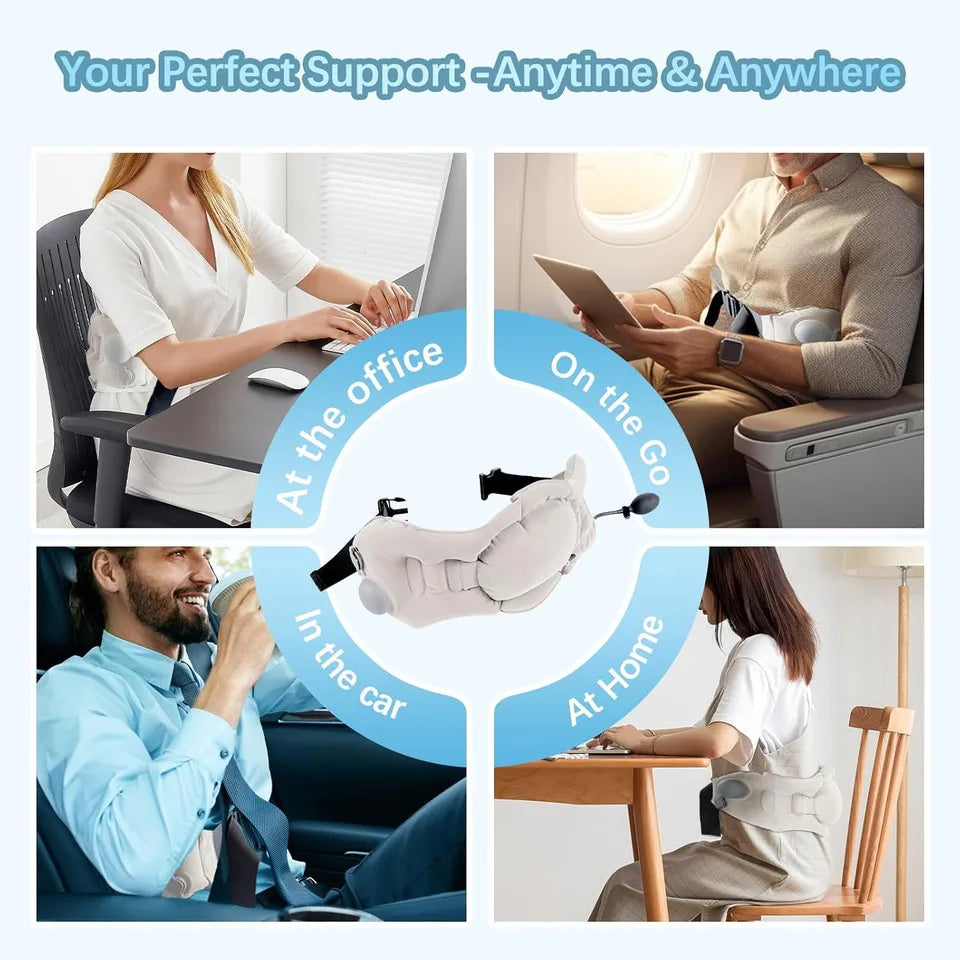Inflatable Lumbar Support Pillow