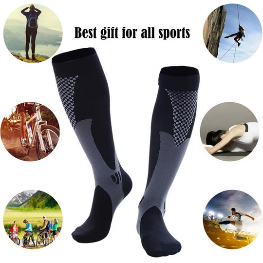 Compression Socks Travelers Socks Football Soccer Thigh Long Tube Unisex Outdoor Sports Nurses Stockings For Men Women