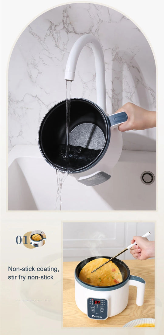 Electric Mini Rice Cooker and Multifunction Pot