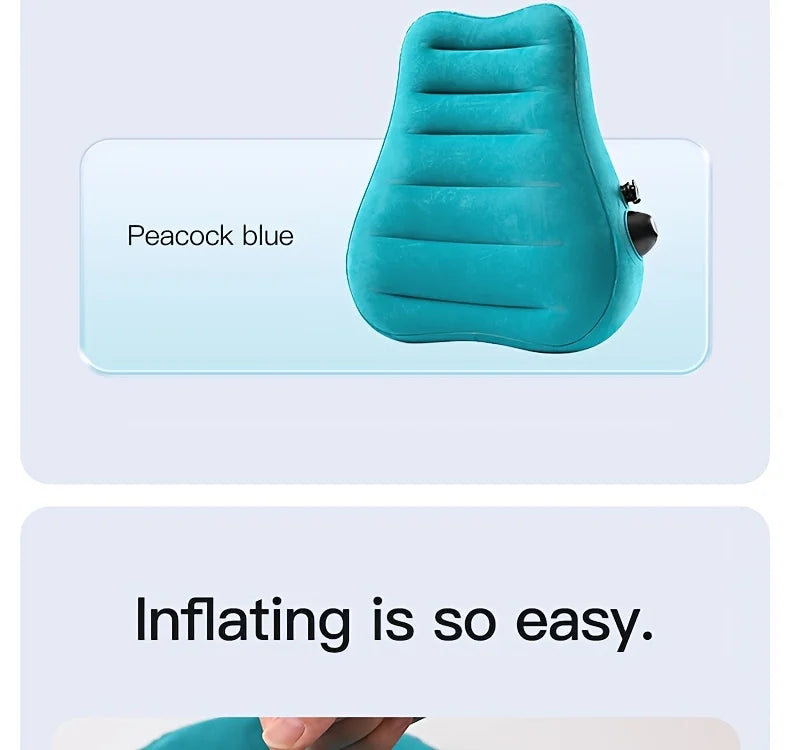 Ergonomic Inflatable Lumbar Support Pillow