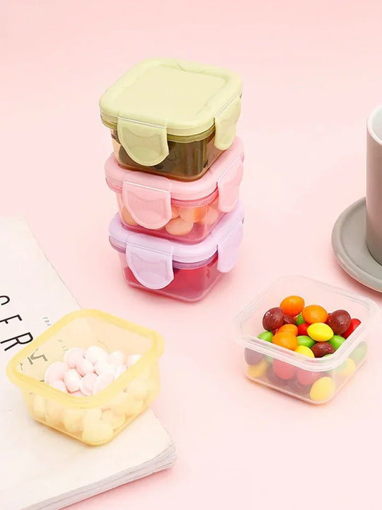 Kitchen Storage Box Small Plastic Containers Food Storage Container Moisture-Proof Airtight Refrigerated Heating Sealed Box