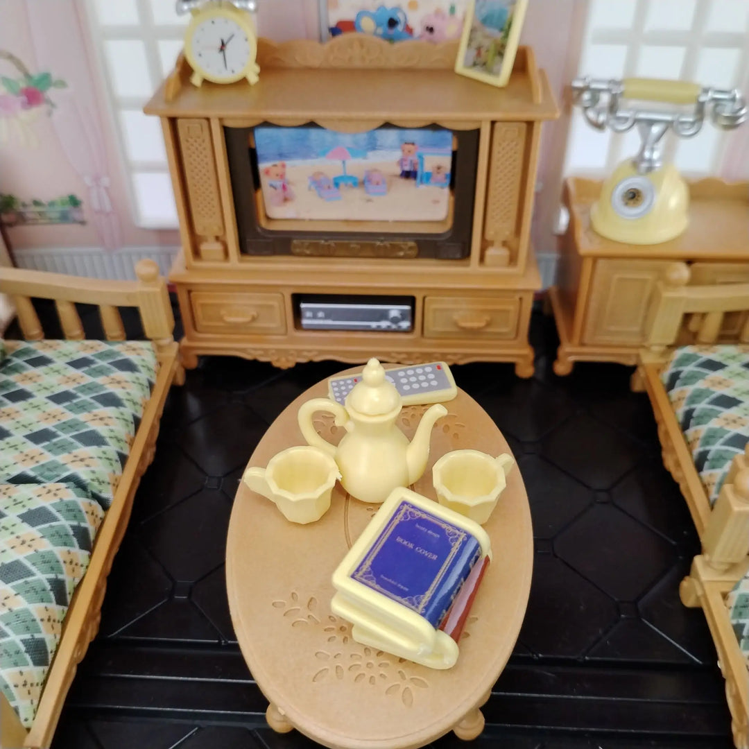 miniature items dollhouse furniture accessories living room bedroom supermarket shopping games family interaction doll kids toys