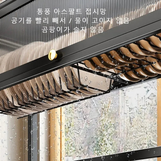 Stainless Steel Over-the-Sink Dish Drying Rack