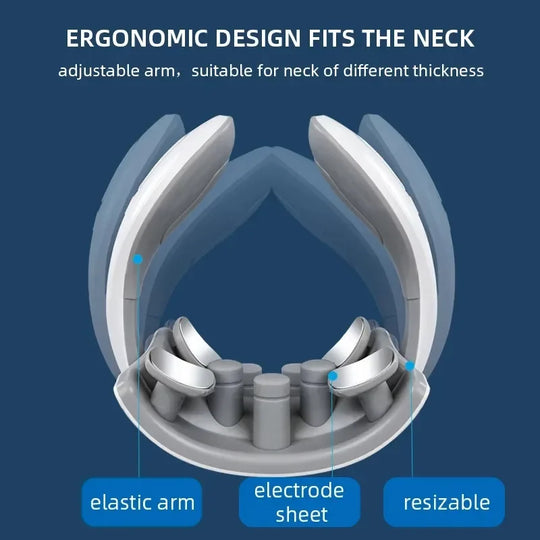 Shoulder Neck Massage Smart Back And Neck Massager Cervical Vertebra Health Care Vibrator Heating Relieve Pain Muscle