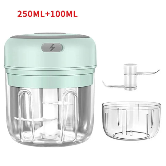 250ml Electric Garlic Chopper & Mini Meat Grinder