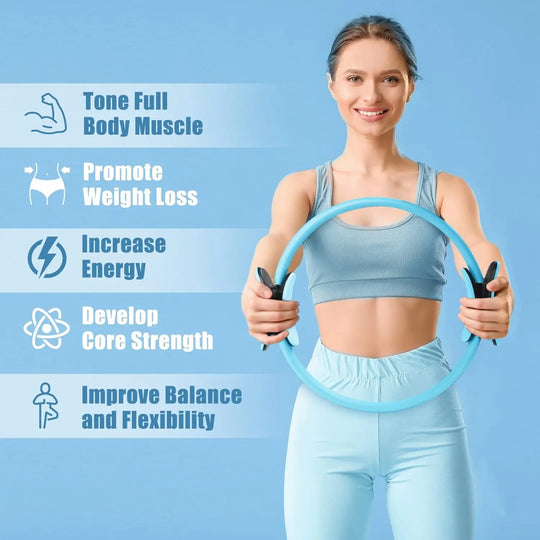Yoga Fitness Pilates Ring Yoga Ring Open Back Ring Magic Ring Pelvic Floor Muscle Training Yoga Supplies Pilates Ring - Jscomfortzstore