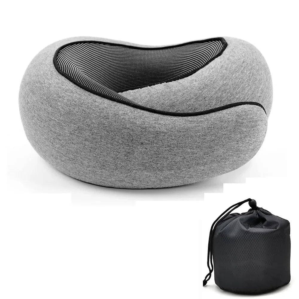 Portable Adjustable Memory Foam Travel Neck Pillow
