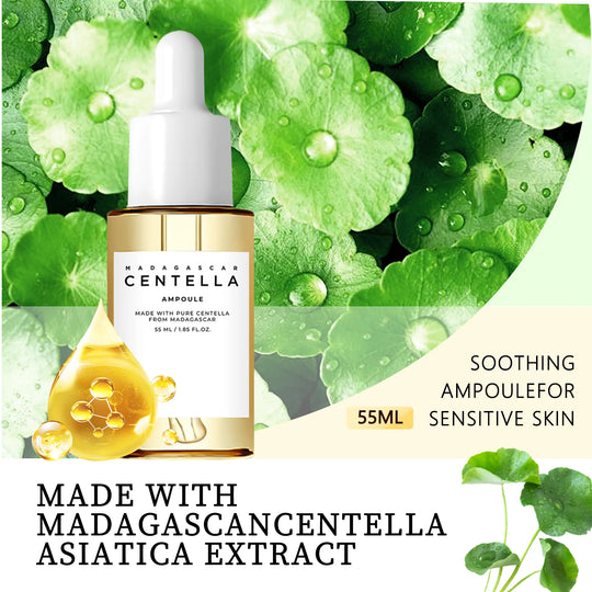 Sensitive Skin Comfort Serum 55ml - Madagascar Centella Formula Calms, Soothes & Deeply Moisturizes for Daily Skin Care Support.