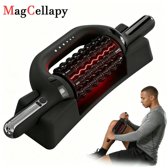 Electric Roller Massage Gun with Red Light