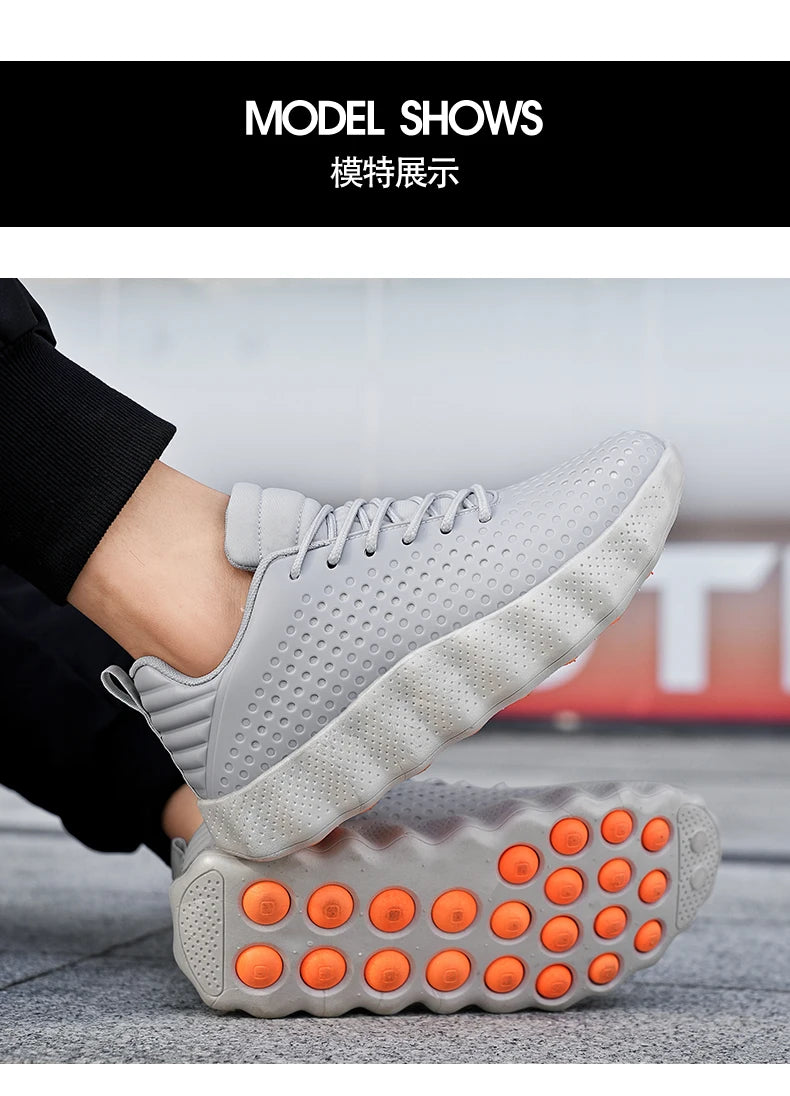 Men's Comfortable Running Shoes Breathable Thick sole Non-slip Casual Sports Shoes Cushioning Outdoor Walking Sneakers For Men