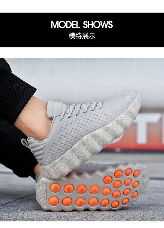 Men's Comfortable Running Shoes Breathable Thick sole Non-slip Casual Sports Shoes Cushioning Outdoor Walking Sneakers For Men