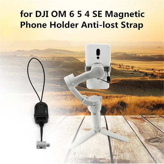 Magnetic Phone Holder with Anti-Lost Strap