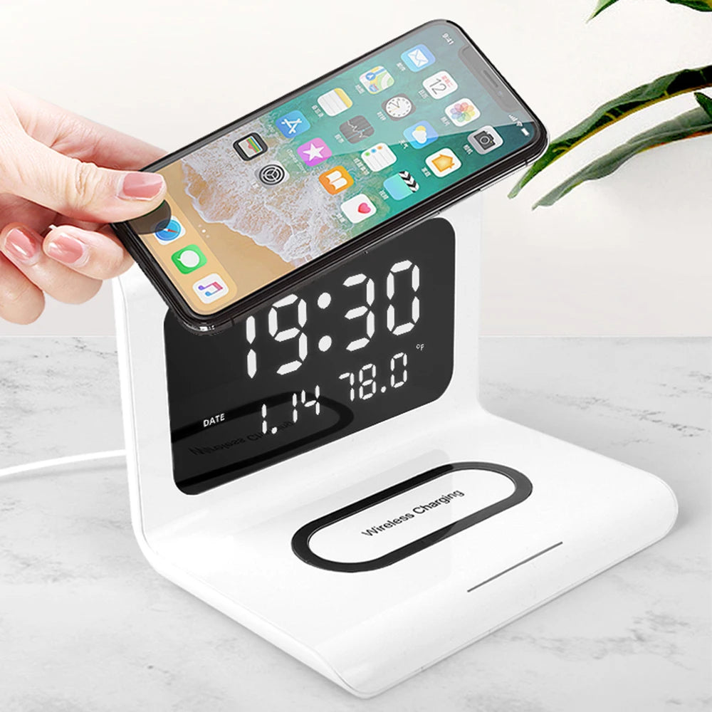Wireless Charger Alarm Clock