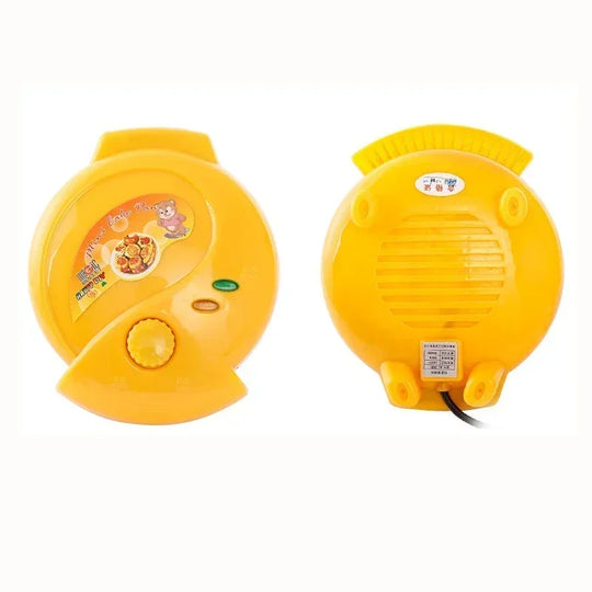 220V Household automatic cake machine Cartoon mini children's bread machine double-sided heating baking breakfast machine EU US