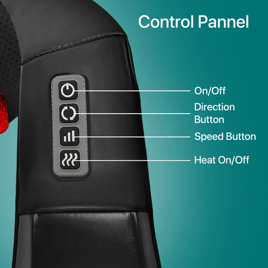 Shiatsu Back and Neck Massager Neck Massager Roller with Heat Neck and Shoulder Massager Pillow for Shoulder Body Muscle Pain Re