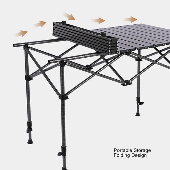 Outdoor Folding Table Compact Folding Table Carbon Steel Portable Camping Table Multifunctional Table Picnic Camping Table