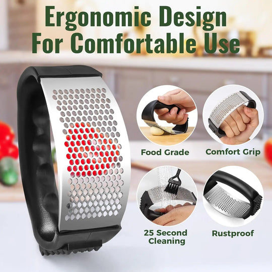 Stainless Steel Garlic Press Rocker