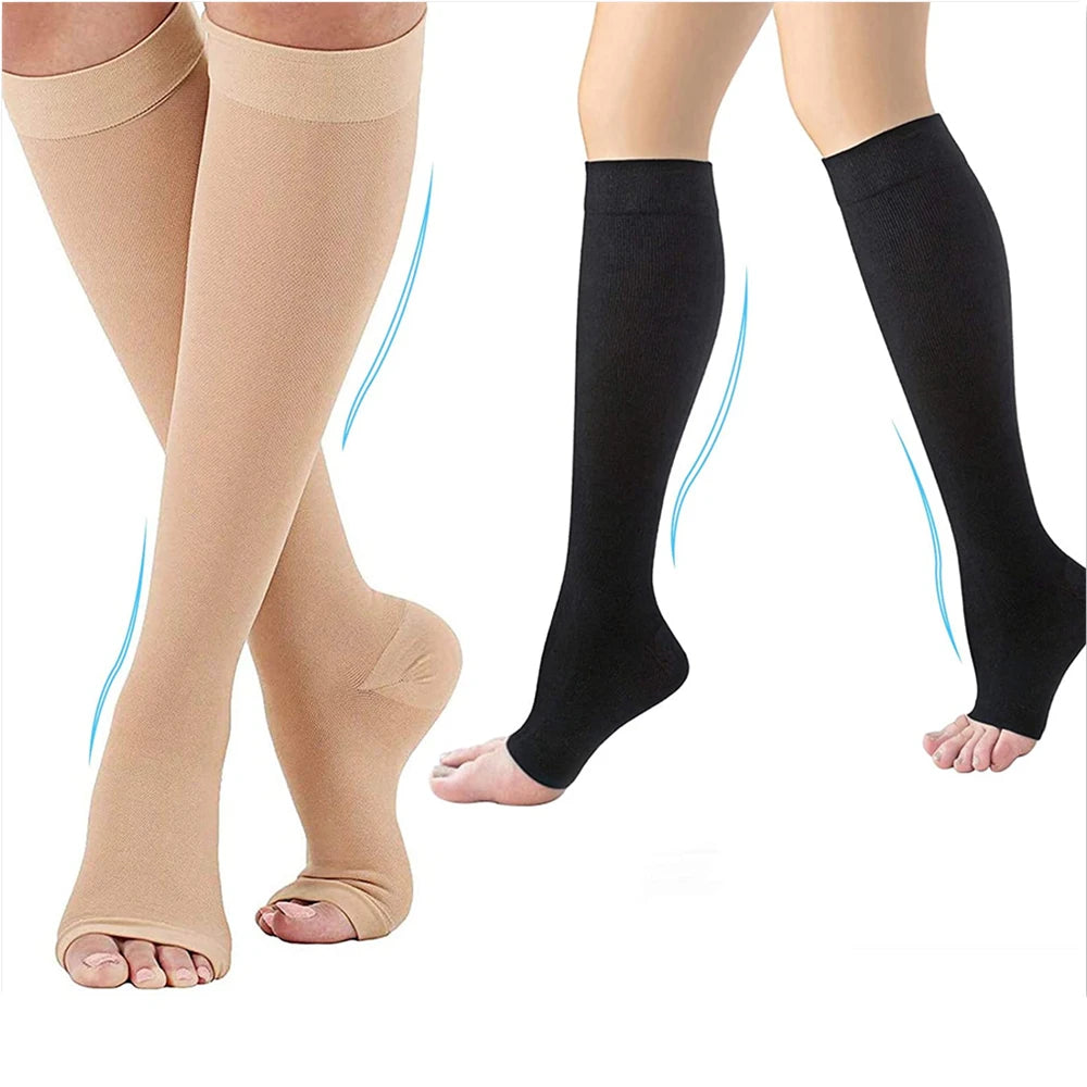 Toeless Support Compression Socks S–XXL