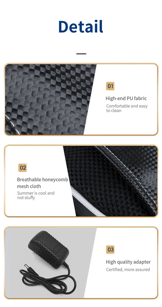 Jinkairui Electric Shiatsu Head Neck Cervical Ttraction Body Massager Car Back Pillow with Heating Vibrating Massage Device - Jscomfortzstore