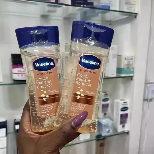 200mlVaseline Cocoa Body Luminous Oil Long-lasting Moisturizing Skin Care Oil Body Brightening Anti-drying Essence Care Product