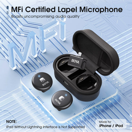 BOYA Omic D/U Wireless Lavalier Lapel Microphone