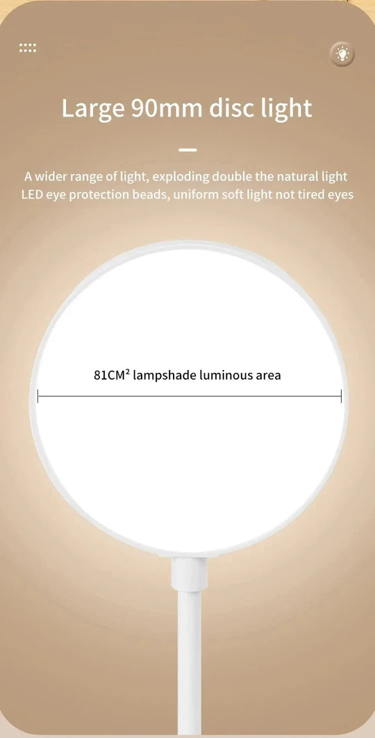 Led Table Lamp USB Rechargeable Night Light With Folding Clamp Study Stand Read Lamp Touch 3 Modes Dimming Eye Protection Light