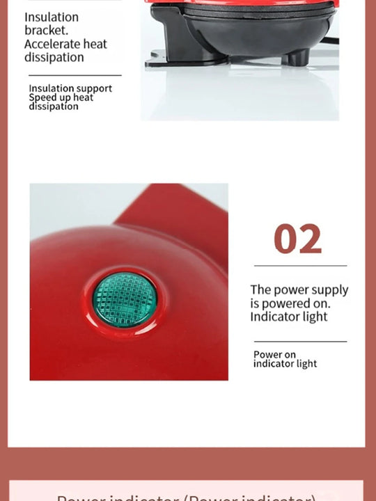 Mini Multifunctional Electric Waffle Maker, Sandwich Cake Oven, Breakfast Mold, Kitchen Supplies, Cooking Utensils