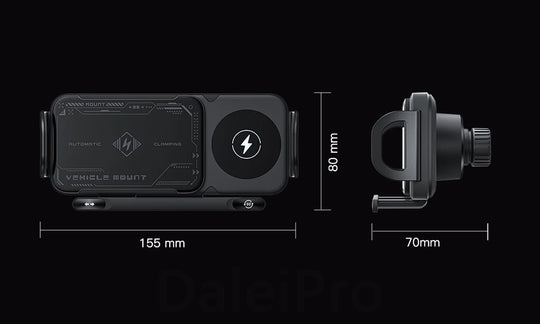 Foldable Phone Holder Car Wireless Charging Mount